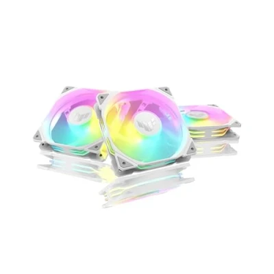 Bild av ASUS TUF GAMING TR120 REVERSE 3 pack Chassi fläkt 120mm Vit 29 dBA