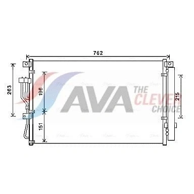 Bild av Kondensor, klimatanläggning AVA QUALITY COOLING HY5345D