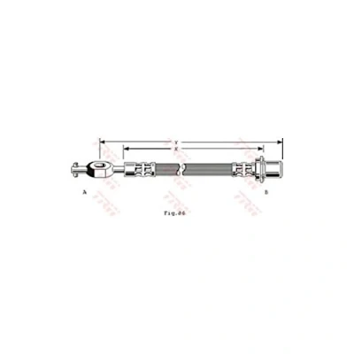 Bild av TRW PHD181 Flexible De Frein 290 M10x1 TOYOTA: Corolla VI Compact, Berline, Liteace Minibus
