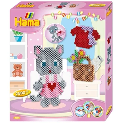 Bild av Hama Midi Dress Up Cat Pärlset Presentask 2500 Bitar