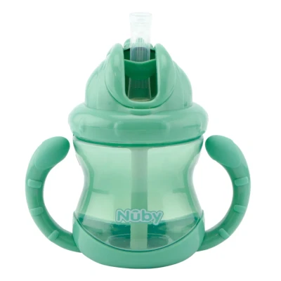 Bild av Nuby Twin Handle Flip It Mugg 240 ml +12 m, Grön