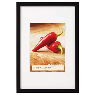 Bild av walther design tavelram svart 30 x 40 cm paprika träram BP040B