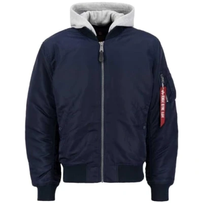 Bild av Alpha Industries Flight MA ZH BACK EMB Vinterjacka, Storlek: Large, Ultra navy