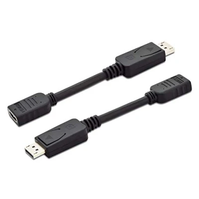 Bild av DIGITUS Displayport Adapter/konverterare DP till HDMI FullHD 1080p60Hz 1.2 DP++ Dual Mode Plug &amp; Play Grafikadapter Svart