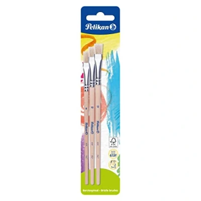 Bild av Pelikan 700375 borstpensel sort 613F, storlek: 8, 10 och 12, 3 stycken