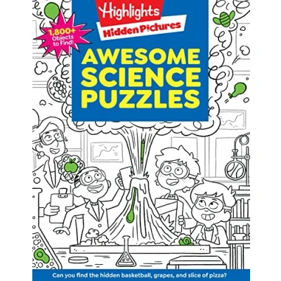 Bild av Awesome Science Puzzles: Find and Seek 100+ Hidden Picture Puzzles for Kids 6+, Highlights Puzzle Book