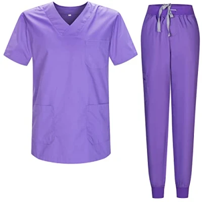 Bild av MISEMIYA Sanitära pyjamas Set uniformer Unisex Medicinska 817 8316, Lila, M
