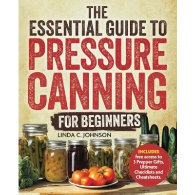Bild av The Essential Guide to Pressure Canning for Beginners:: All in One Cookbook with Safe, Easy, and Delicious Recipes Meals a Jar! Successfully Can Meat, Soup, Vegetables, So Much More!