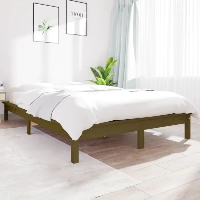 Bild av VidaXl Sängram Honungsbrun Massiv Furu 200X160 Cm