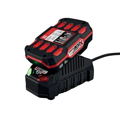Bild av Parkside 20 V litiumjonbatteri 2 Ah (PAP B1) och 60 min (PLG C1) 65 W laddare 2,4 A cellbalansering för längre batteritid livslängd
