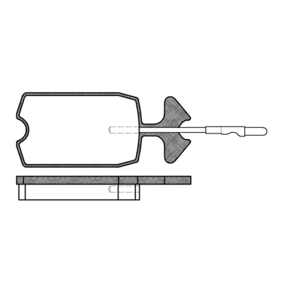 Bild av REMSA 0034.04 Jeu de plaquettes frein Essieu avant contact signal d&#039;usure inclus CITROËN: 2CV Berline, Dyane 3/5 portes, Acadiane Van