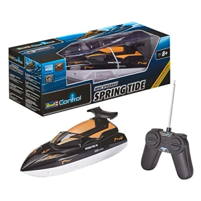 Bild av Revell Control 24136 Spring Tide I Fjärrstyrd RC båt för barn och vuxna från 8 år med litiumjonbatteri timmar av kul GHz fjärrkontroll Idealisk nybörjare