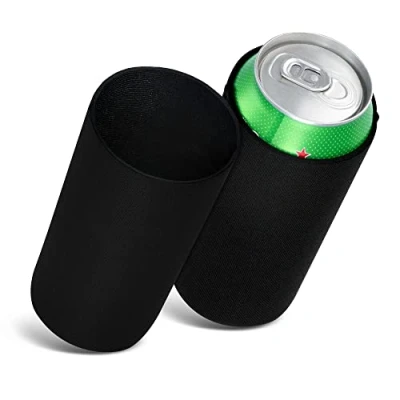 Bild av Kwmobile Set med 2 neoprenburkkylare kompatibla 500 ml burkar håll ölläsk dryck sval svart