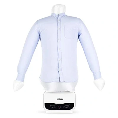 Bild av Wëasy IRO320 Magic Pressing Mannequin de séchage automatique pour chemises, fer à vapeur, 1200 W, jusqu&#039;à 130 C, repassage parfait, blanc, plastique