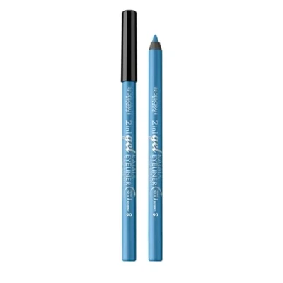 Bild av Deborah Milano 2 i 1 ögonpenna Kajal och Eyeliner Waterproof, 06 Ljusblå, långvarig, vattentät, Ultra pigmenterad krämig, ger ett intensivt bestämt utseende, 1,21 gr
