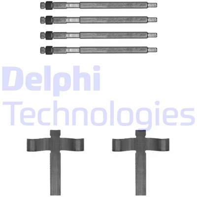 Bild av DELPHI LX0707 Kit d&#039;accessoires, plaquette de frein à disque TESLA: Model S