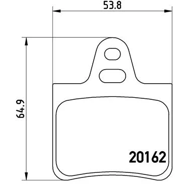 Bild av BREMBO P 61 037 Jeu de plaquettes frein contact signal d&#039;usure exclu sans accessoires CITROËN: XM I 5 portes, II Xantia portes
