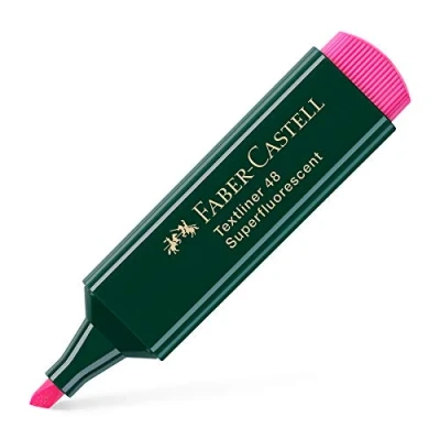 Bild av FABER CASTELL 154828 överstrykningspenna textliner 48, påfyllningsbar, rosa, 1 st