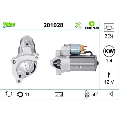 Bild av Startmotor VALEO 201028