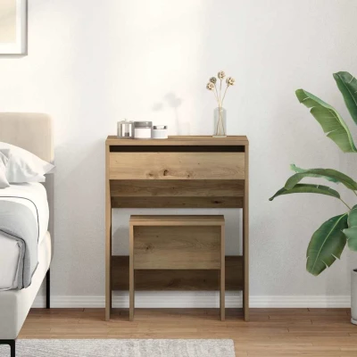 Bild av Sminkbord med spegel artisan ek konstruerat trä