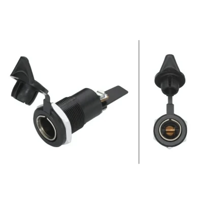 Bild av HELLA 8JB 004 777 011 Socket Montering, interiör Plugg: Skruvkontakt Plasthölje DIN/ISO: 4165