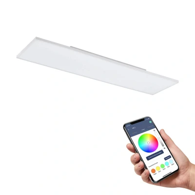 Bild av EGLO connect.z Smart Home LED panel Turcona Z, taklampa L x B 120 30 cm, ZigBee, app och röststyrning, ljusfärg justerbar, dimbar