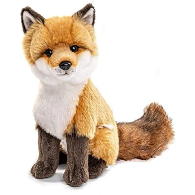 Bild av Uni Toys Klassisk röd räv 27 cm (höjd) räv, skogsdjur plyschleksak, gosedjur, brun, vit, HW 79025