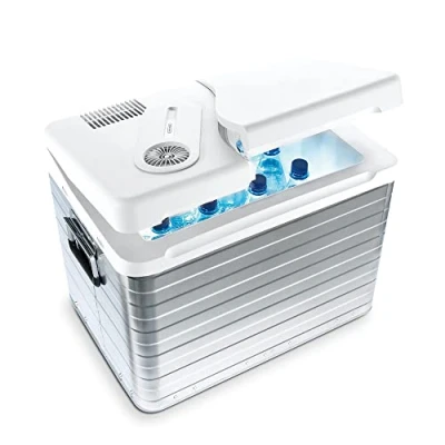 Bild av MOBICOOL MQ40A Bärbar elektrisk Kylbox, aluminium, 39 l , 12 V och 230 V, Minikyl för bil, lastbil, båt, husbil uttag