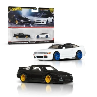 Bild av Hot Wheels® Premium Car Culture 2 pack fordon i skala 1:64, unika kombinationer, Real Riders™ däck, Metal/Metal™ chassi, leksak för samlare