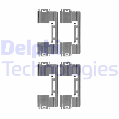 Bild av DELPHI LX0551 Kit d&#039;accessoires, plaquette de frein à disque OPEL: Mokka / X, Astra J Sports Tourer, 5 portes, CHEVROLET: Aveo portes