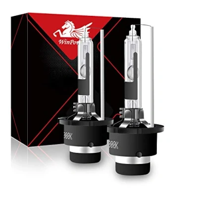 Bild av WinPower D2R HID Xenon Bulb Replacement Kit 35W 6000k Cool White Metal Stents 12V Car Headlight Conversion Kit, 2 Lampor