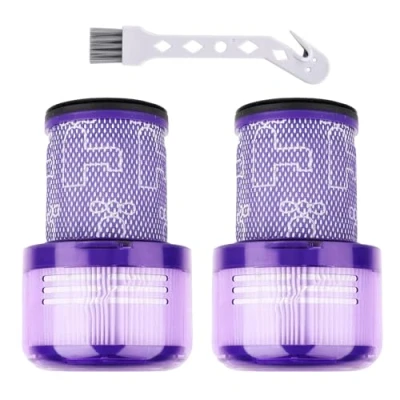 Bild av Ersättningsfilter filter för Dyson V12 Detect Slim Absolute Dammsugare, tvättbara reservdelar Hepa tillbehör med 1 borste, ersätt # 971517 01