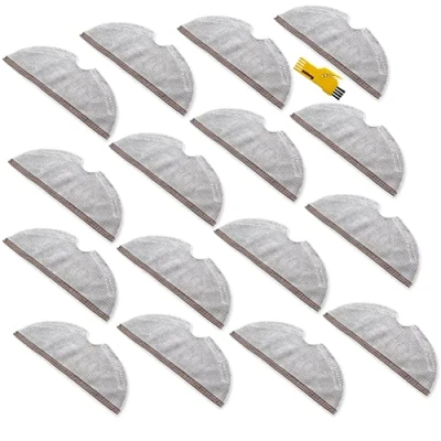 Bild av aotengou Mop Cloth för Xiaomi Roborock S5 S50 S51 S55 S6 MAXV MAX, Q7 MAX/Q7 MAX+ vakuumrengörare, moppduk kuddar tillbehör ersättning, förpackning med 16