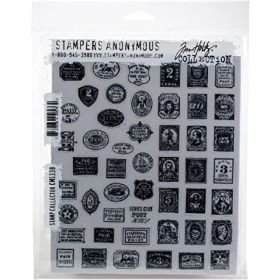 Bild av Tim Holtz Cling Stamps 7&quot;X8.5&quot; Stamp Collector CMS LG 338