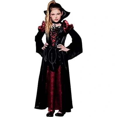 Bild av Boland 10104783 kostym flicka vampyrernas drottning (storlek 10 12 år), unisex, svart/röd