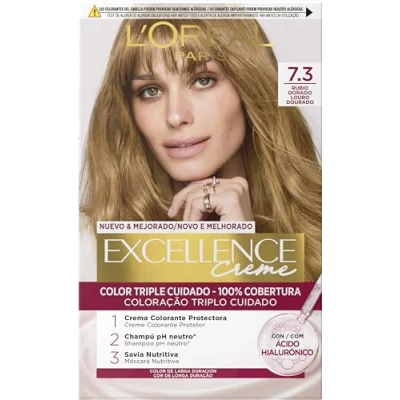Bild av Teinture permanente Excellence L&#039;Oreal Make Up Blond doré Nº 7,3