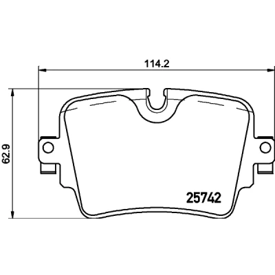 Bild av BREMBO P 36 033 Jeu de plaquettes frein préparé pour indicateur d&#039;usure sans accessoires JAGUAR: XJ Berline, F Type Cabriolet, Coupe