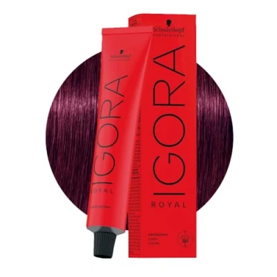 Bild av Schwarzkopf Professional Igora Royal Reds Permanent hårfärg 60 ml 6 99 Dark Blonde Violet Extra