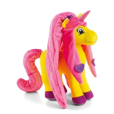 Bild av NICI gosedjur Lissy PONY Enhörning Dilara 17cm gul mjuk leksak gjord av plysch; Gullig att gosa och leka med, för barn vuxna: utmärkt present 49971