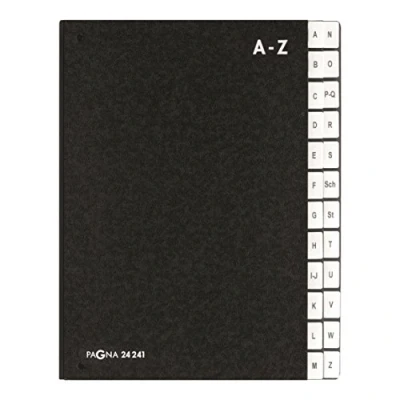 Bild av Durable 24241 04 Mapp med A Z Flikar Svart