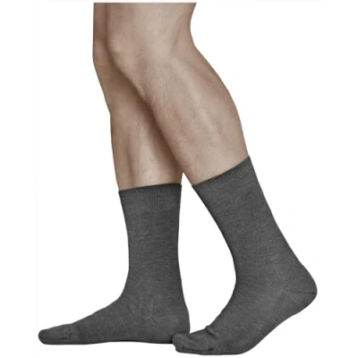 Bild av VITSOCKS Ullstrumpor Herr 80% MERINOULL Varma Strumpor (3 PAR) Mjuka Andas, grå, 42 43