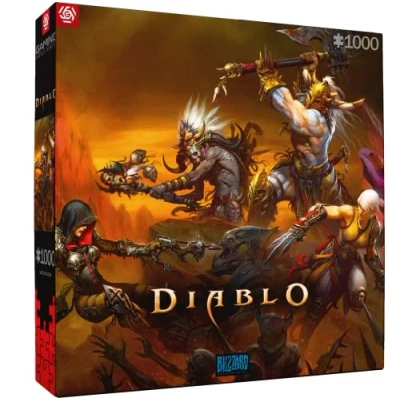 Bild av Good Loot Spelpussel Diablo Heroes Battle Pussel Dataspelspussel För Tonåringar Och Vuxna Fritidsidéer Inspirerad Av Ett Datorspel 1000 Bitar 68x48 cm