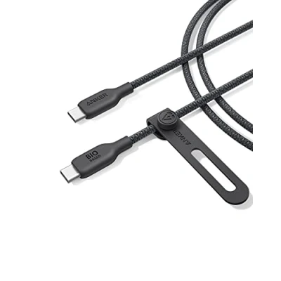 Bild av Anker USB C till kabel (240 W, 180 cm) typ ekologisk nylonladdningskabel, snabbladdningskabel, kompatibel med MacBook Pro 2020, iPad Air 4, Samsung Galaxy S23+/S23 Ultra, Pixel