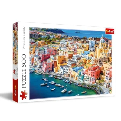 Bild av Trefl Procida, Kampanien, Italien pussel 500 bitar DIY läggspel med semesterlandskap, Kreativ underhållning, Lek, Klassiskt för vuxna och barn från 10 år
