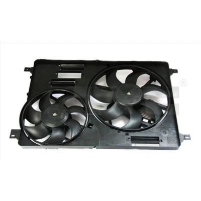 Bild av TYC 838 0009 ventilateur Moteur 300 44+587 avec cadre du de radiateur (encadrement) appareil commande VOLVO: XC60 I, V60 V70 2