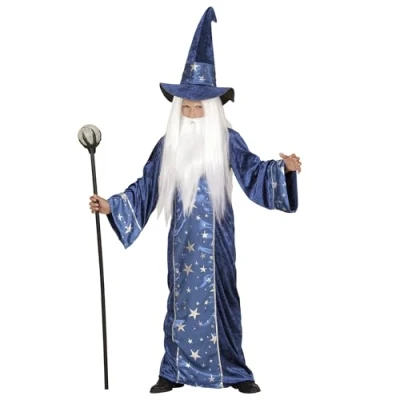 Bild av Widmann Barnkostym trollkarl, magiker, maskeraddräkter, karneval, temafest