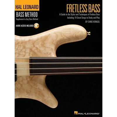 Bild av Fretless bass guitare basse +cd: A Guide to the Styles and Techniques of Bass, Including 18 Great Songs Study Play