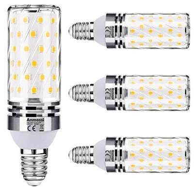 Bild av Anmossi E14 LED Glödlampor,Varmvit 3000K,12W Lampor Motsvarar 100W Halogenlampa,1200Lm,ej Dimbar Lampa,Edison Skruv Glödlampor,4st per Förpackning