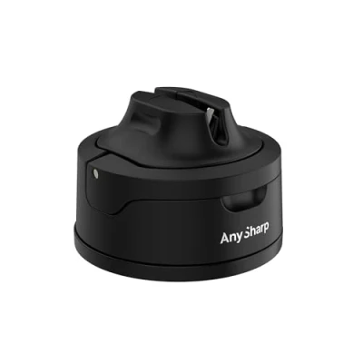 Bild av AnySharp Evo Knivslipare, Hands Free Säkerhet, PowerGrip Sugkopp, Säkert vässar alla köksknivar, Idealisk för härdat stål &amp; tandade, Kompakt, Svart