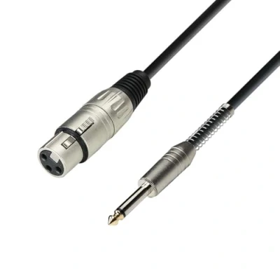 Bild av K3 MFP 0300 mikrofonkabel XLR female till 6,3 mm hållare mono 3 m